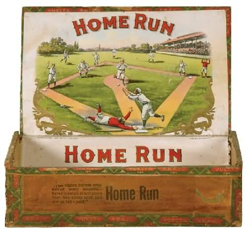 1905 Home Run Cigar Box